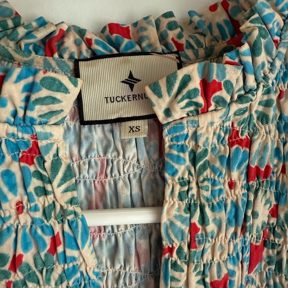 Tuckernuck Floral Top - Red and Turquoise - Picture 3 of 5